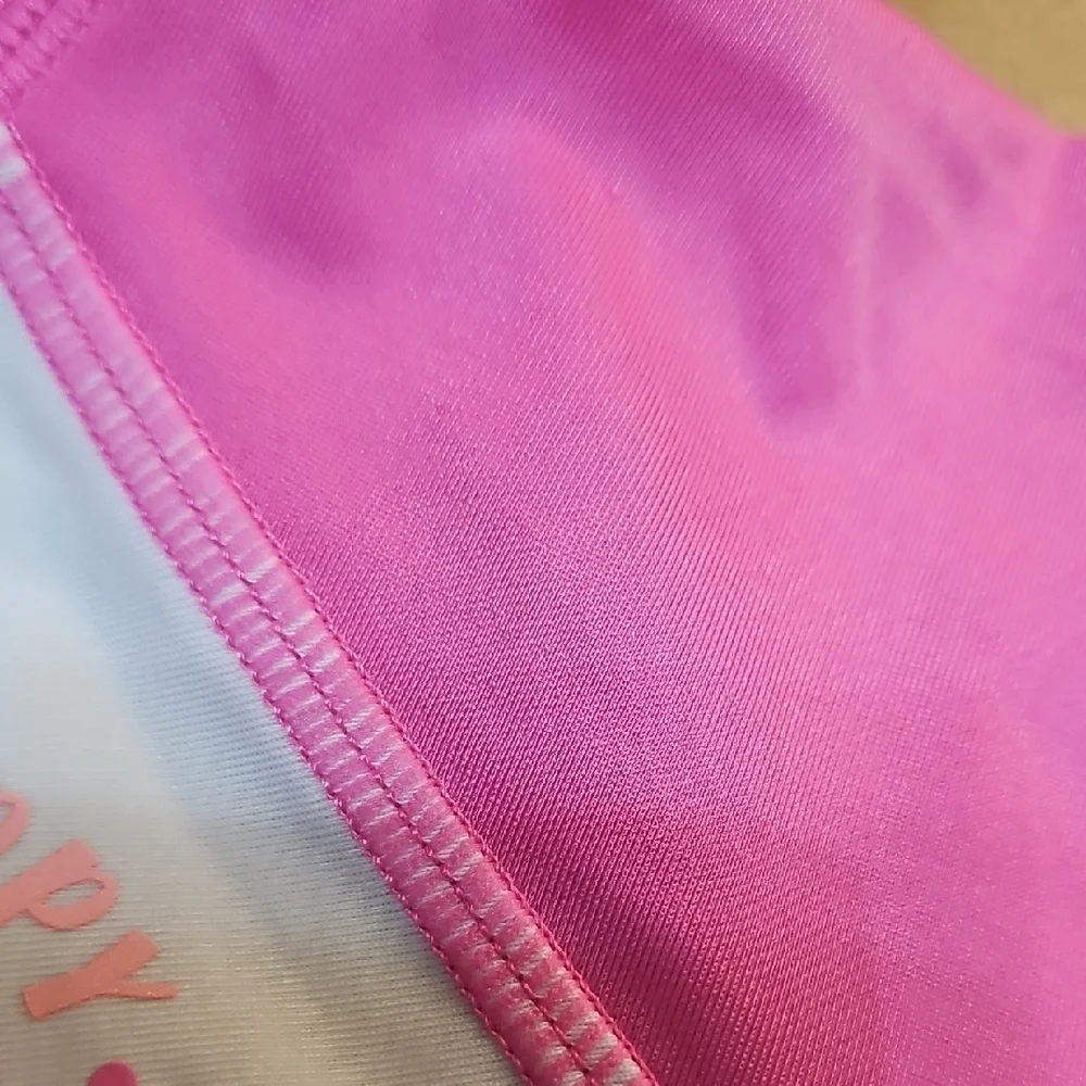 Cat & Jack NWT Pink and White Swim Top Size Small 6/7